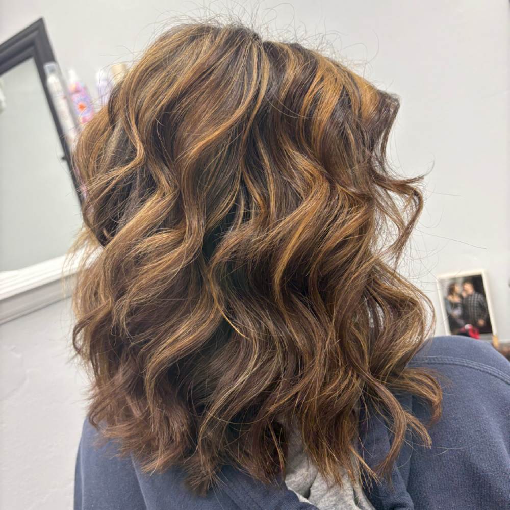 All Over Color With 1/4 Highlight at Tabitha’s Beauty in Manitowoc, WI