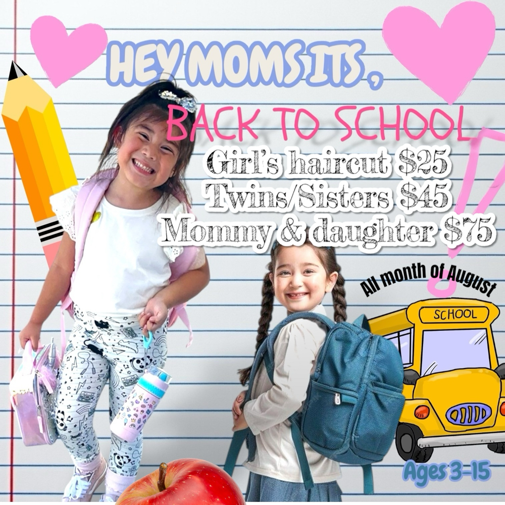 🎀Back To School Girls Haircut🎀