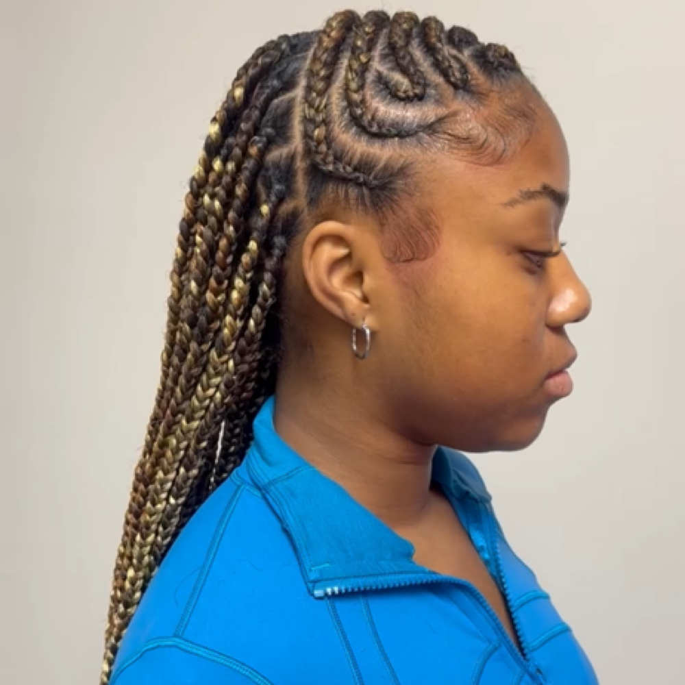 Braided Front W/ Knotless at Glamour Beauty Body & Wellness in Mobile, AL