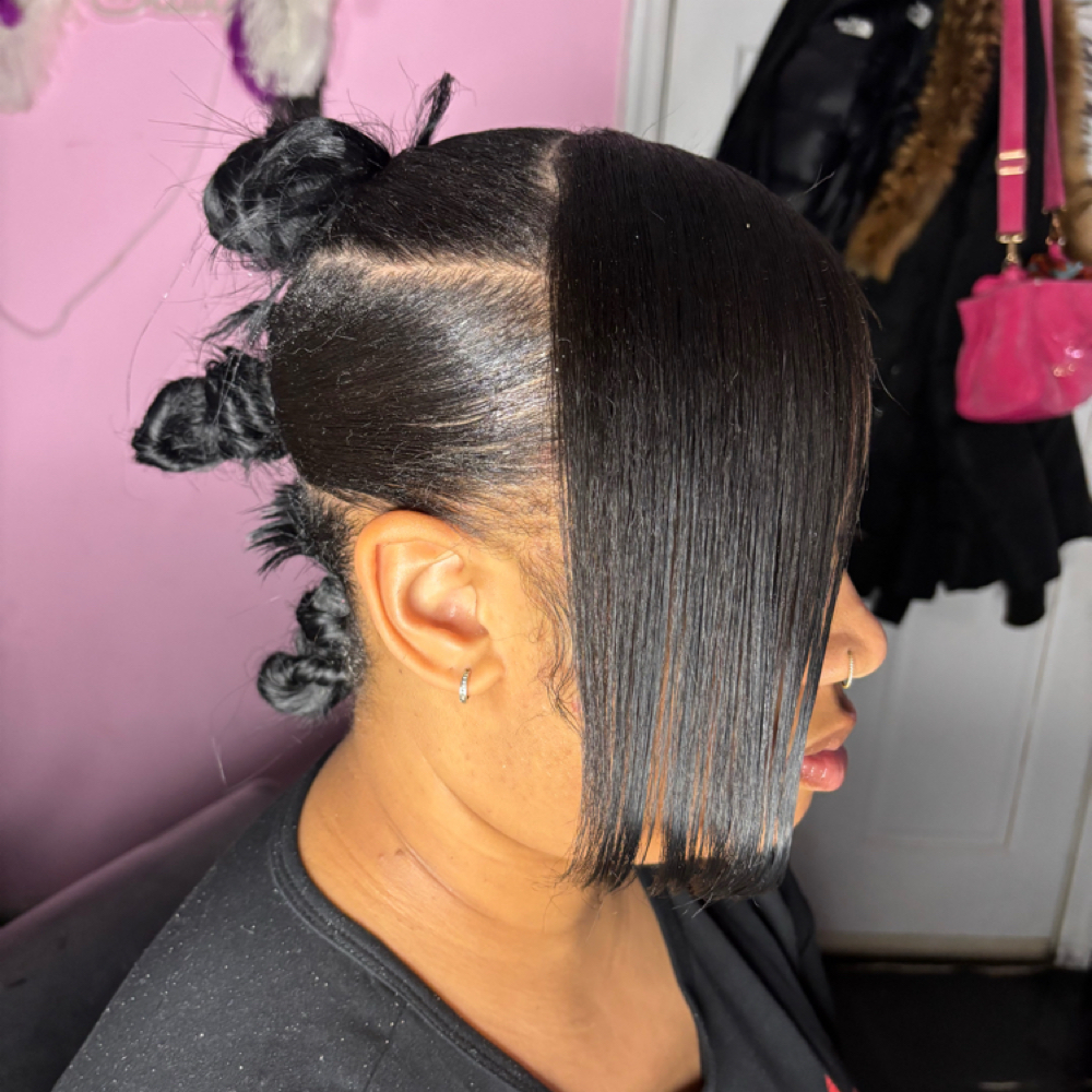 3 Mohawk Buns + Bangs