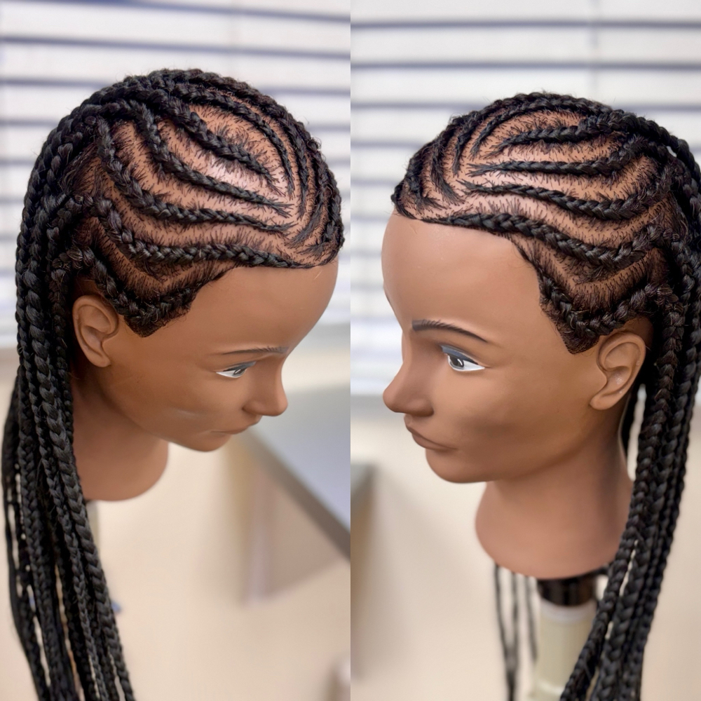 Cornrows w/ Extension at Refined Beauty in Middletown, CT