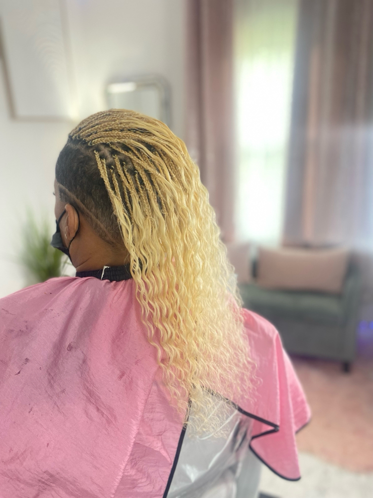 Micro Braids With Shave Sides