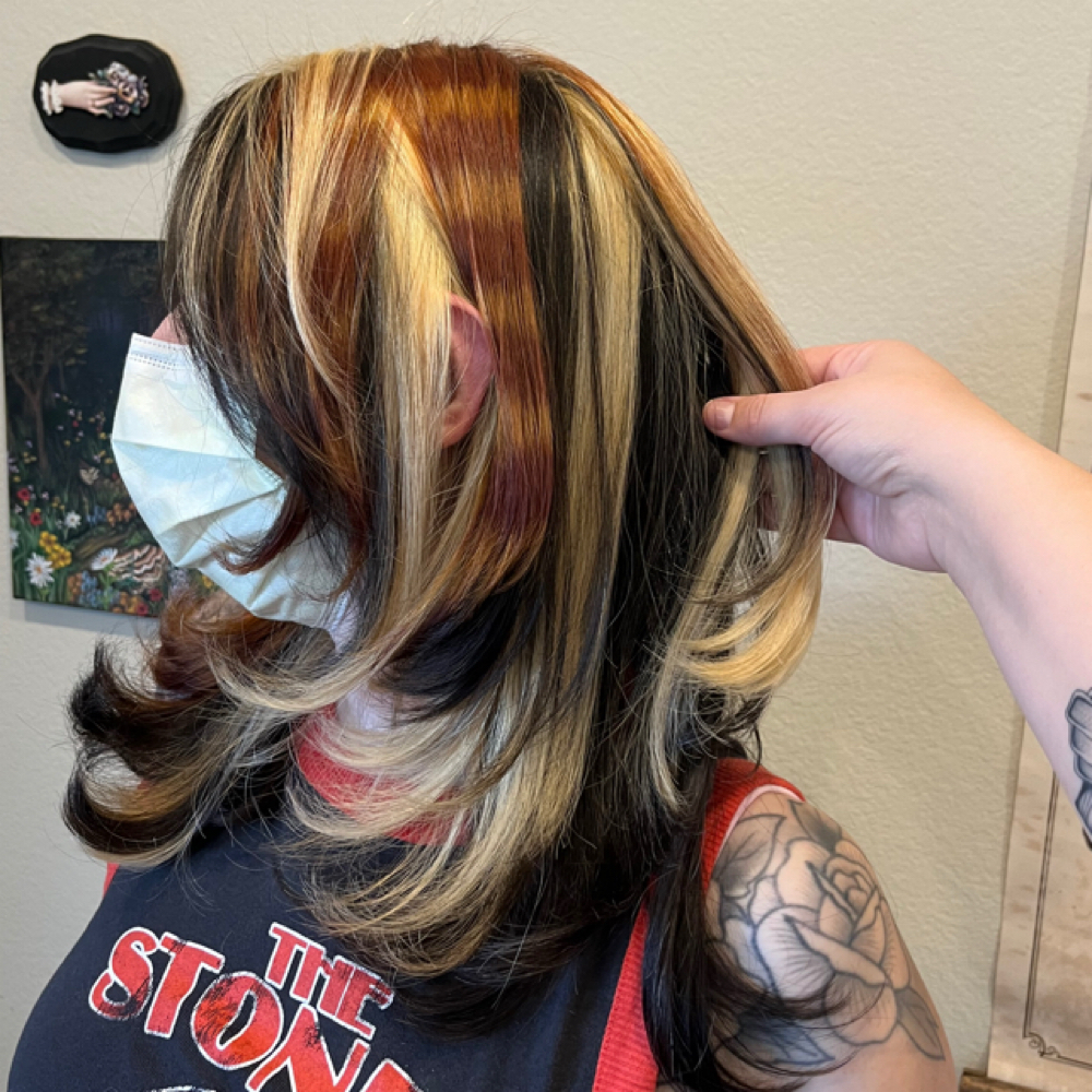 Bleach + Color (natural tones) at RIZO • hair studio in Chino Hills, CA