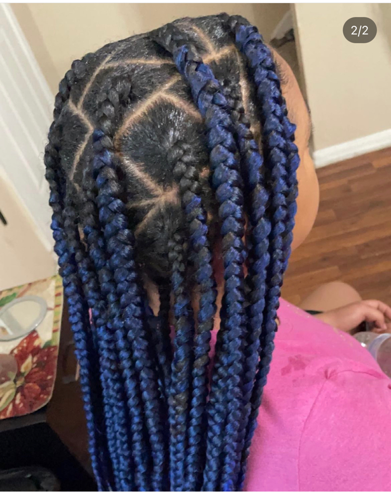 Adult Big Knotless Braids