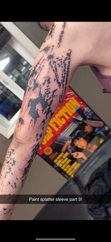 Paint Splatter Sleeves