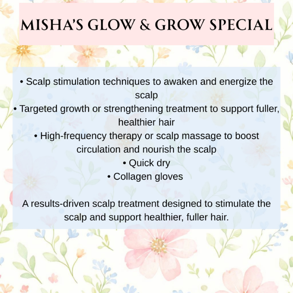 Mishas Glow & Grow at The Scalp Bar in Plymouth, MA