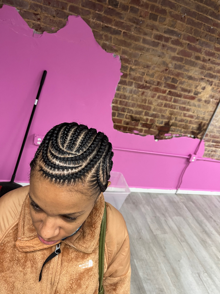 Small Freestyle Cornrows