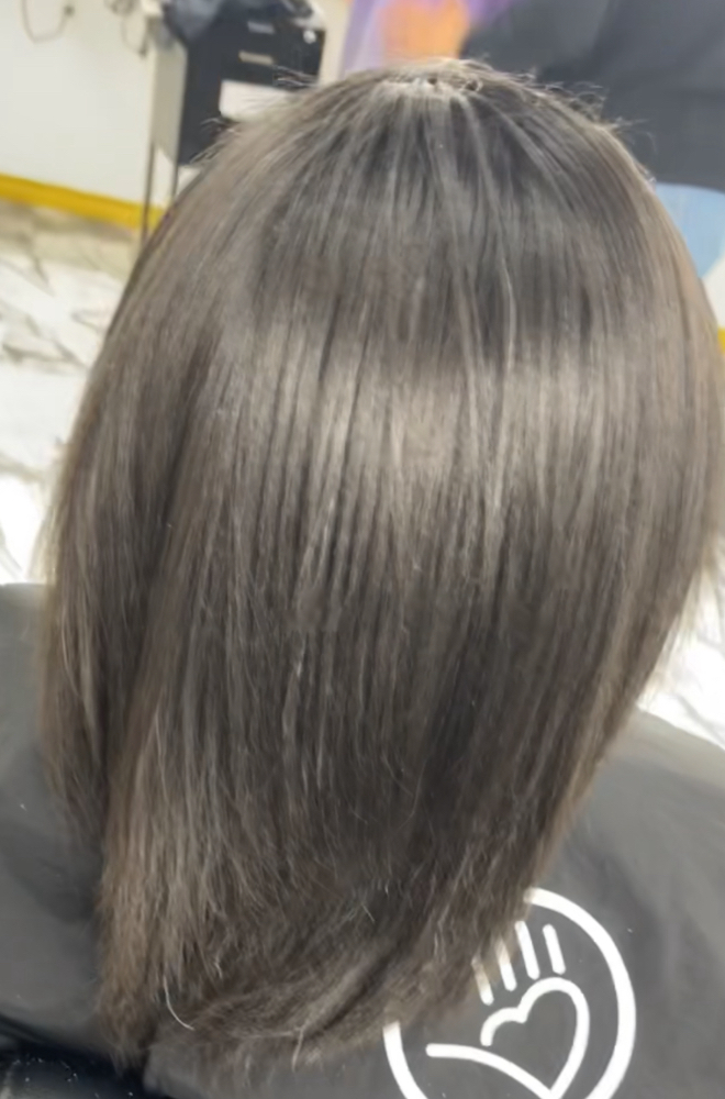 Silk Press & Trim/Haircut