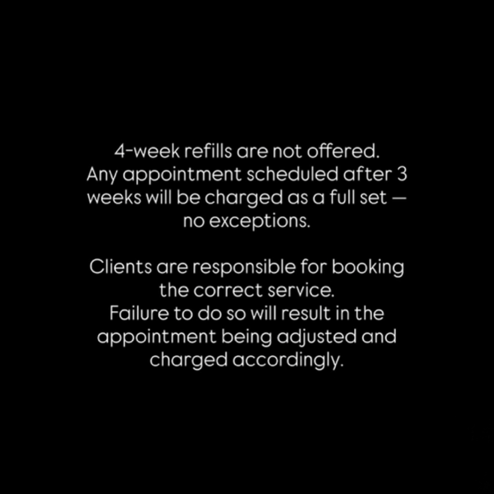 REFILL POLICY at The Face Factory in Newnan, GA
