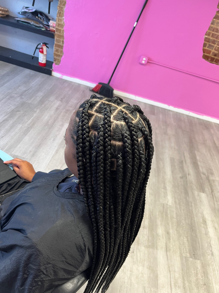 Large Knotless Braids