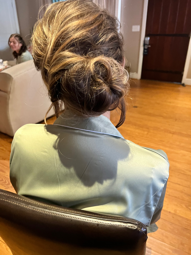 Bridal hair styling