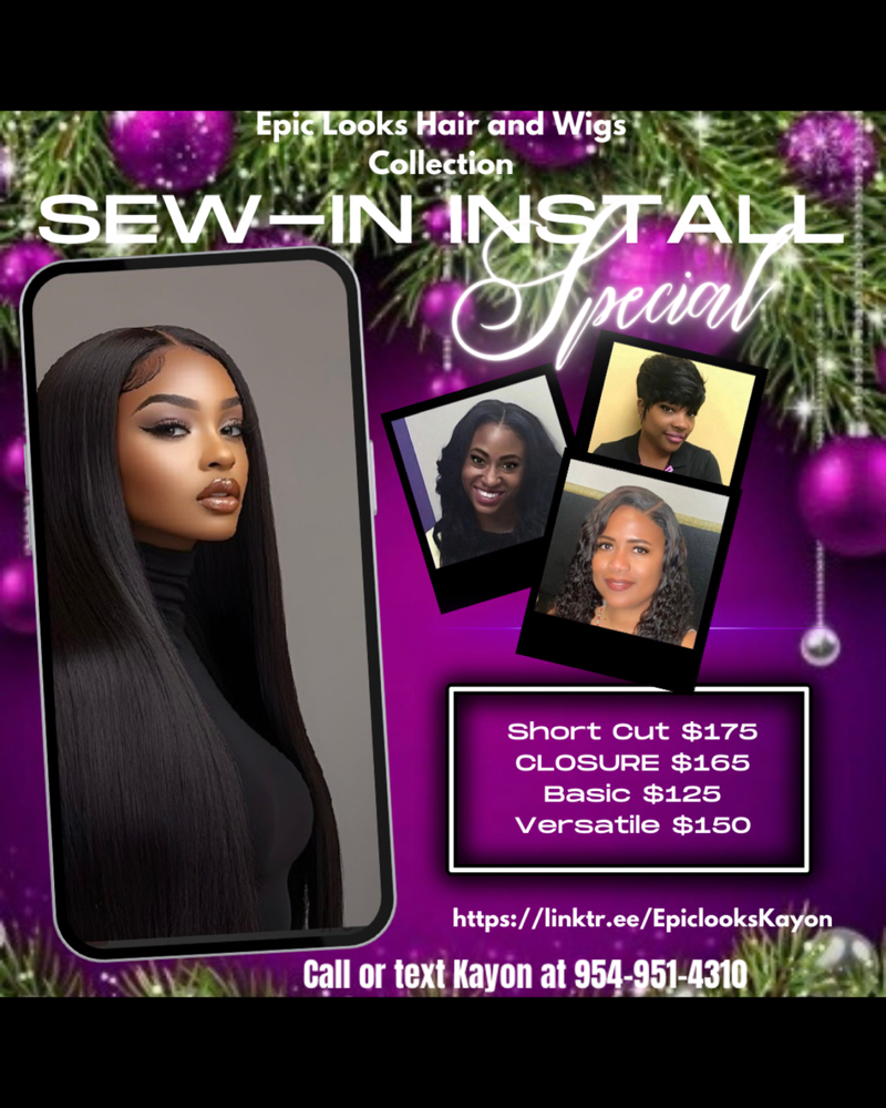 Holiday special sew-in