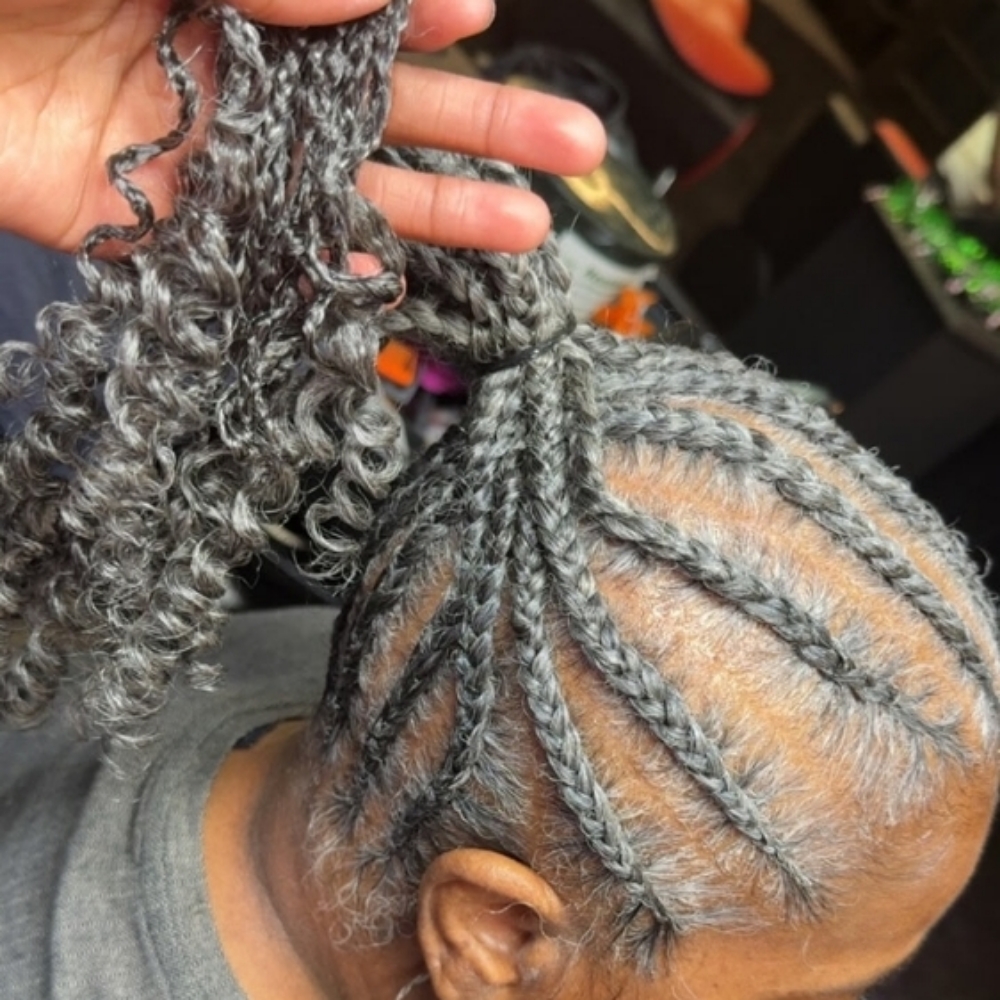 BRAIDED PONYTAIL at MARY KAY'S ROLL SET N' GO in Blytheville, AR