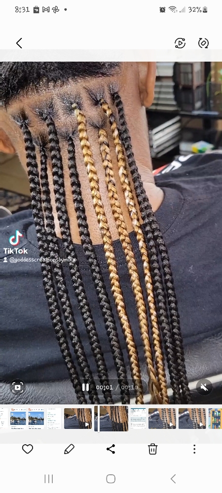 Small Knotless Or Box Braids at Goddess Creations By Mika, LLC in Starkville, MS
