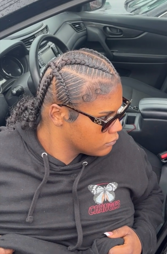 4 Criss Cross Braids