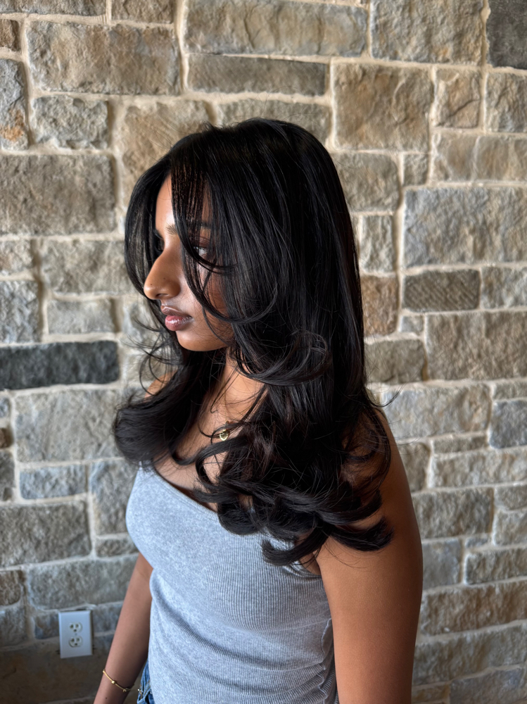 Layered Haircut+Treatment (+$15) at born222dye in Irving, TX