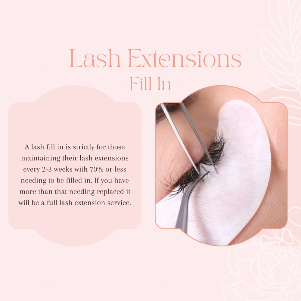 Lash Extension Fill In