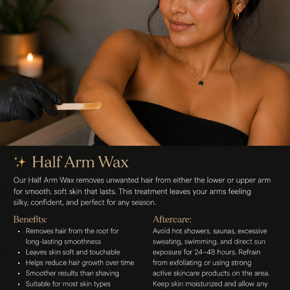 Half Arm Wax at Melanin Glo By Janay in Gatesville, TX