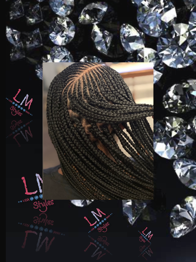 Half Feeders/Half Box Braids
