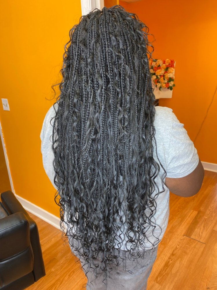 Extra Small Knotless Braids