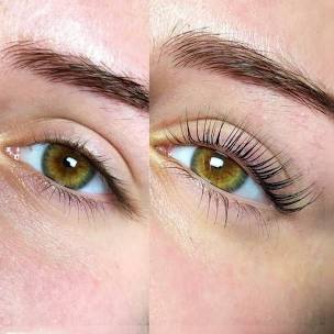 Lash lift and tint