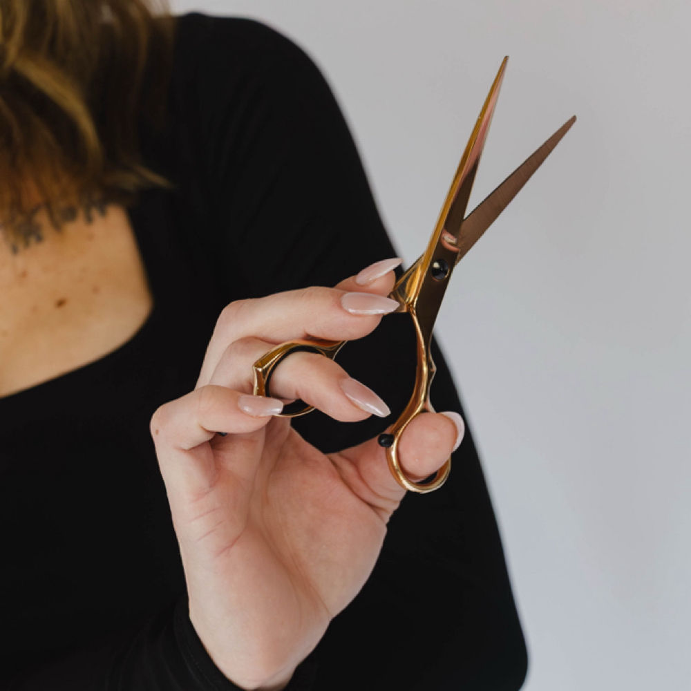 Bang trim at Sable Hair Co in Fayetteville, AR
