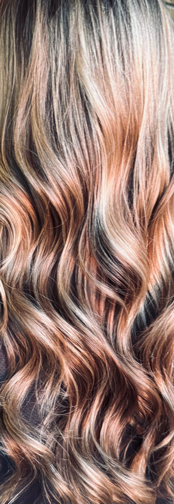 High/lowlights Half Head
