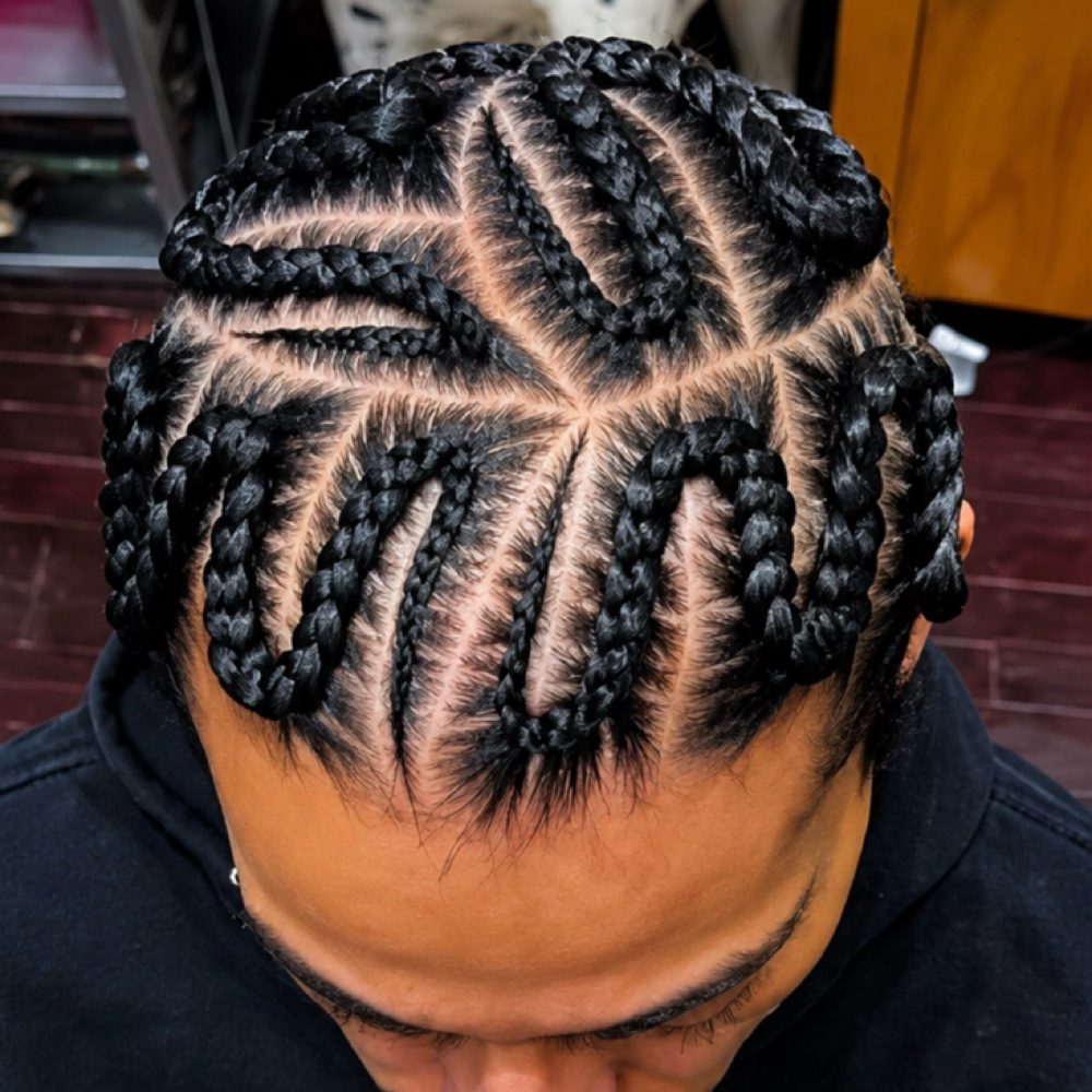 Simple Freestyle Braids at Von Stylz in Wisconsin Dells, WI