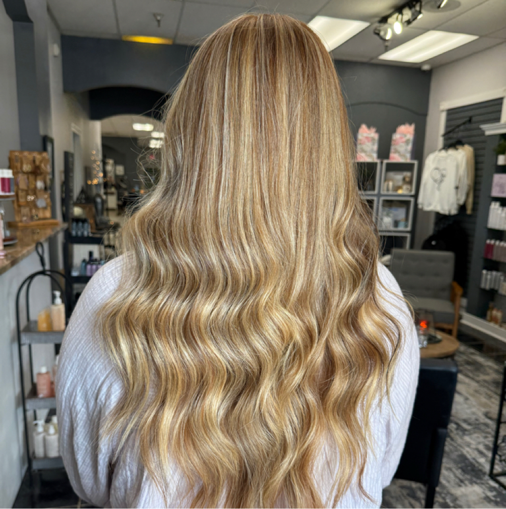 Partial highlight at The Devoted Blonde Co in Chesterfield, VA