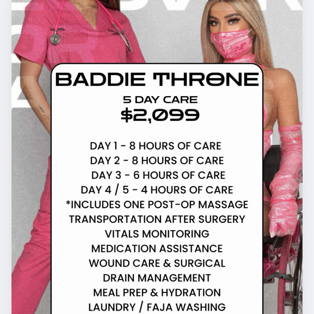 BADDIE ON A THRONE at BBL BADDIES in Miami, FL