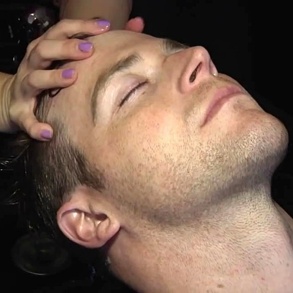 Extra Scalp Massage at Gentlemens Reserve Hair studio in Highlands Ranch, CO