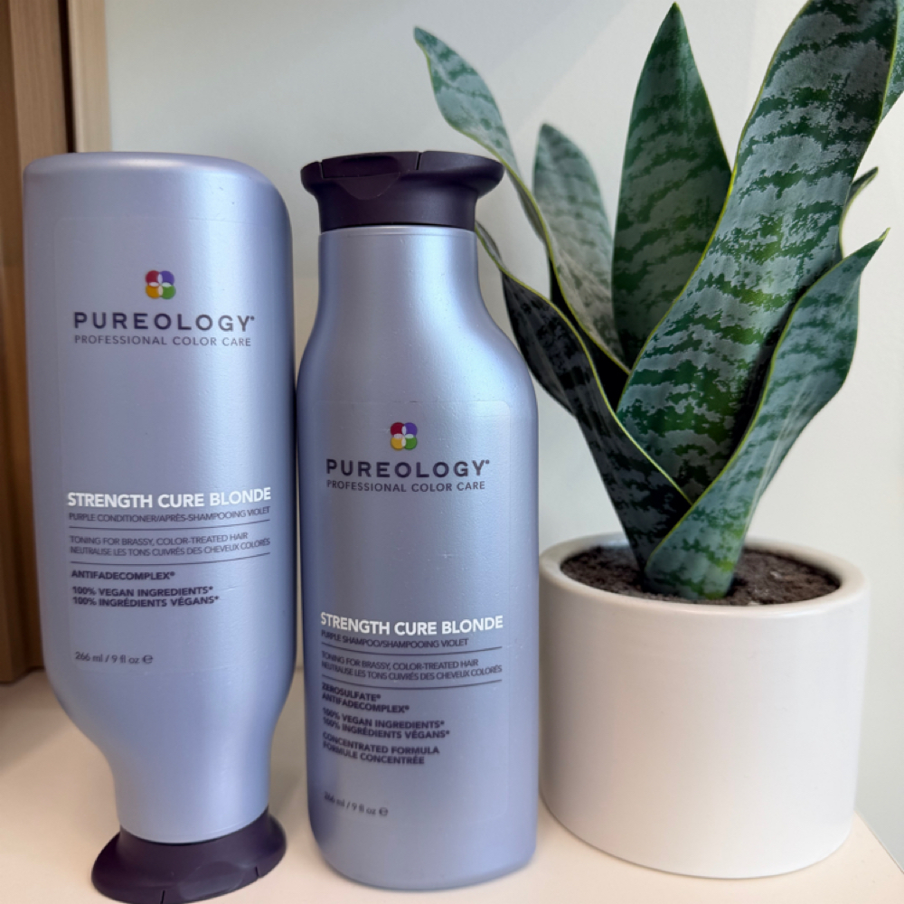 Pureology Strength Cure Blonde at Hair Designs By Ashley in Derby, KS