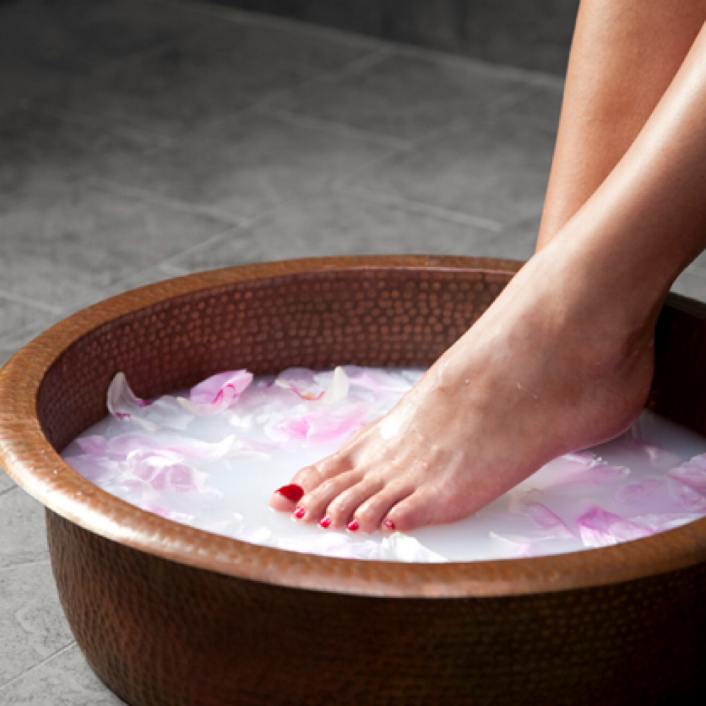 Foot Soak at Zenful-Handz holistic spa in Indialantic, FL