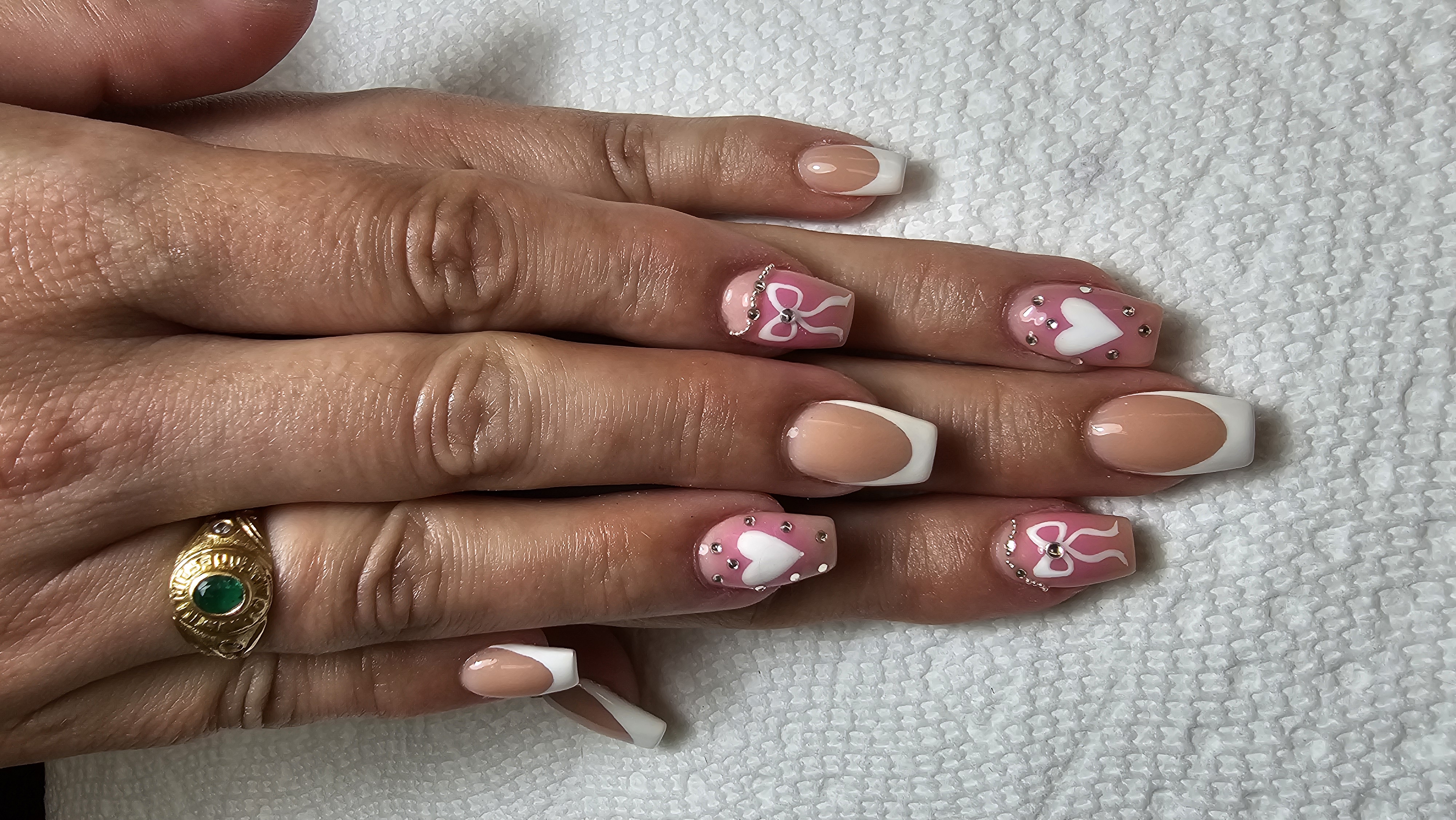 Add on French tip at MYangNails in Mocksville, NC