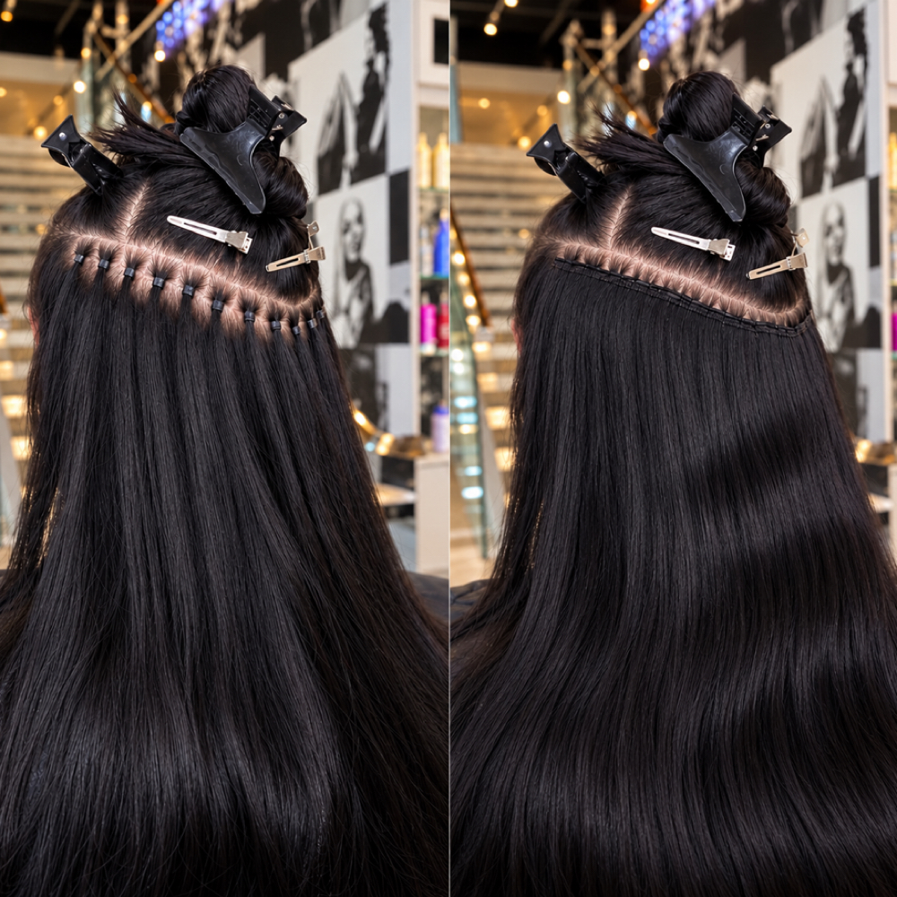 MICROLINK WEFT INSTALL + RAW HAIR at Dan' Yel in Las Vegas, NV