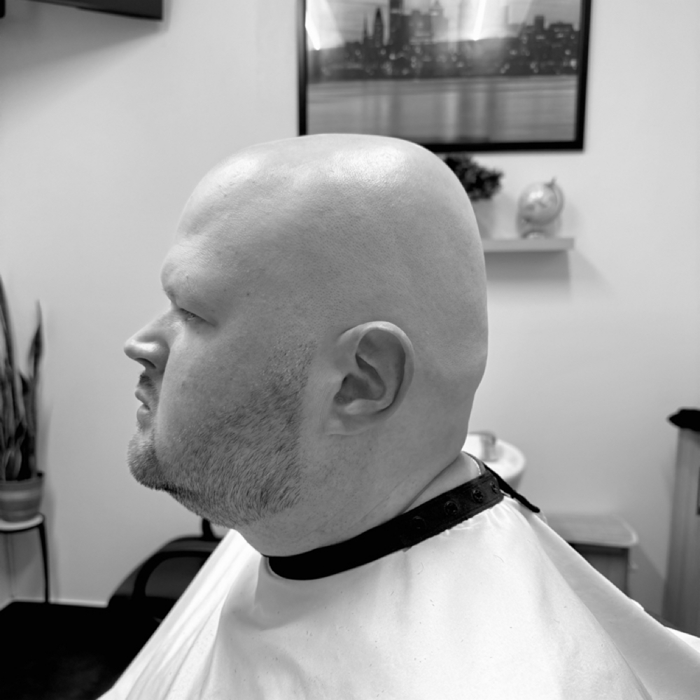 Head Shave at KRUT Barber Studio in Philadelphia, PA