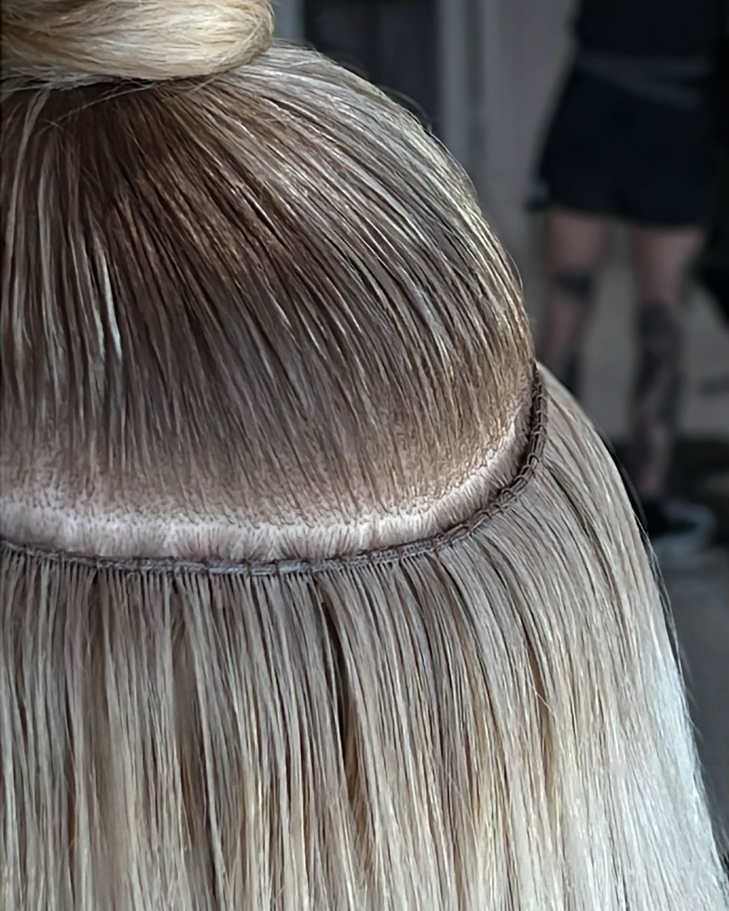 Hand-Tied Weft Install