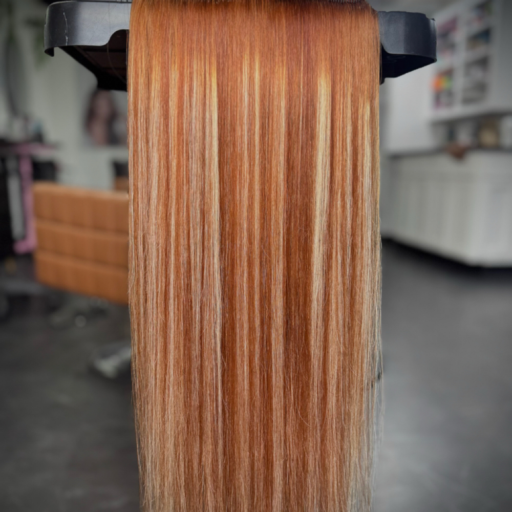 Custom Color Extensions (1 Row) at HairByBailey in Orange, TX