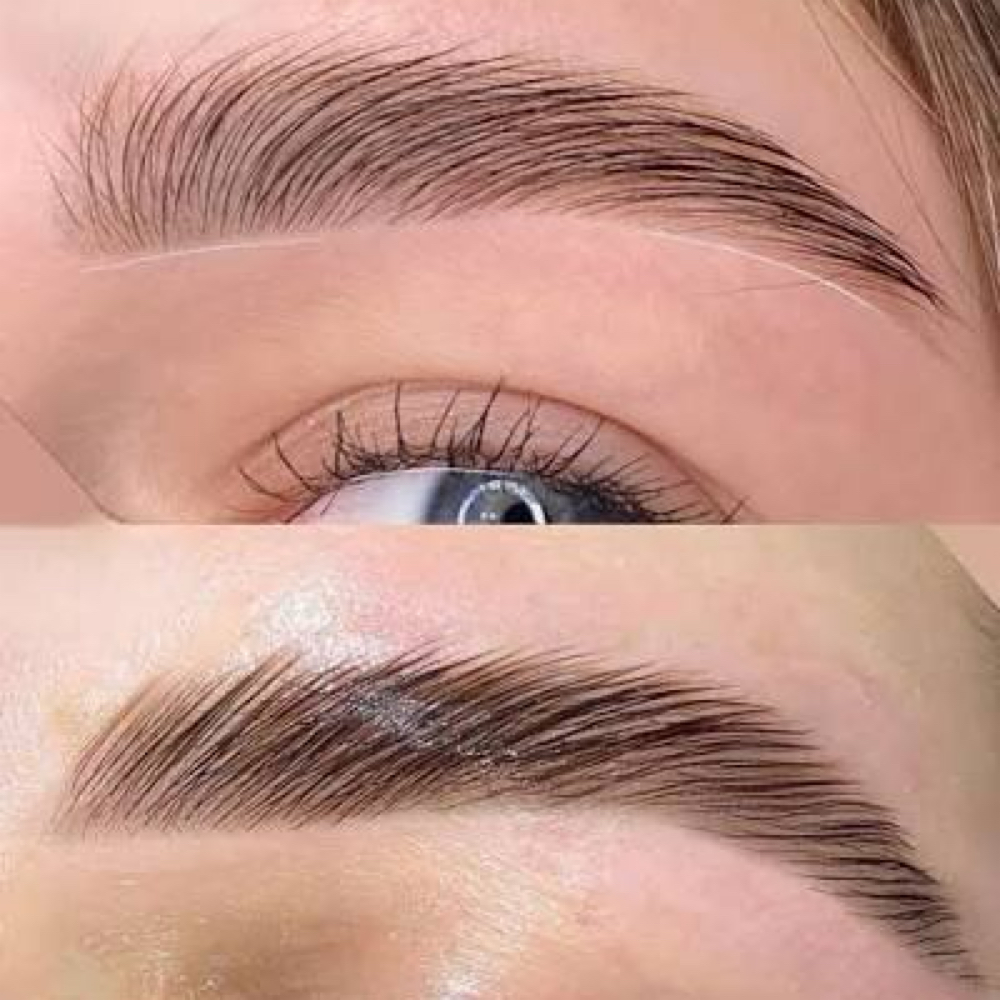 Brow Tint + Lamination at Kiss Nail Bar in Naperville, IL