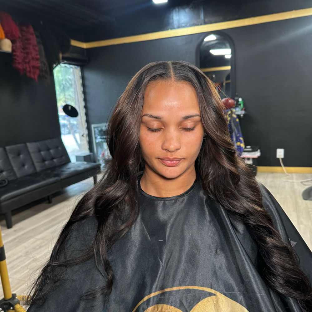 Traditional Sew In With Leave Out at Dolled by Neca in Lauderdale Lakes, FL