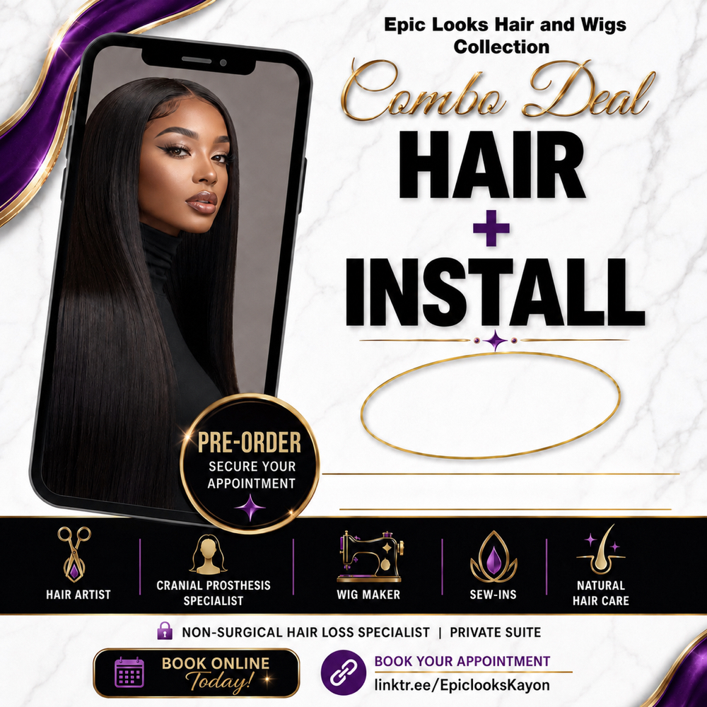 Hair And Sewin Combo Deposit at Epic Looks Hair And Wigs Collection in Coral Springs, FL