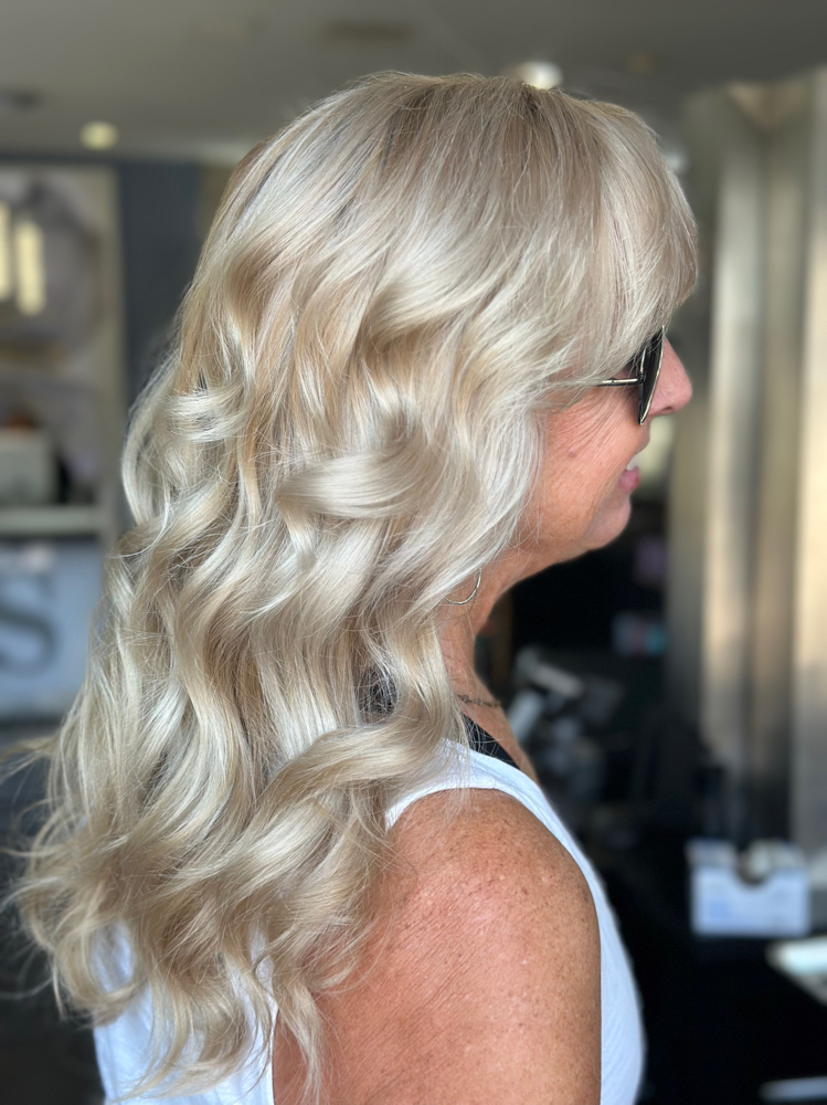 Partial Highlight, Gloss & Blowdry