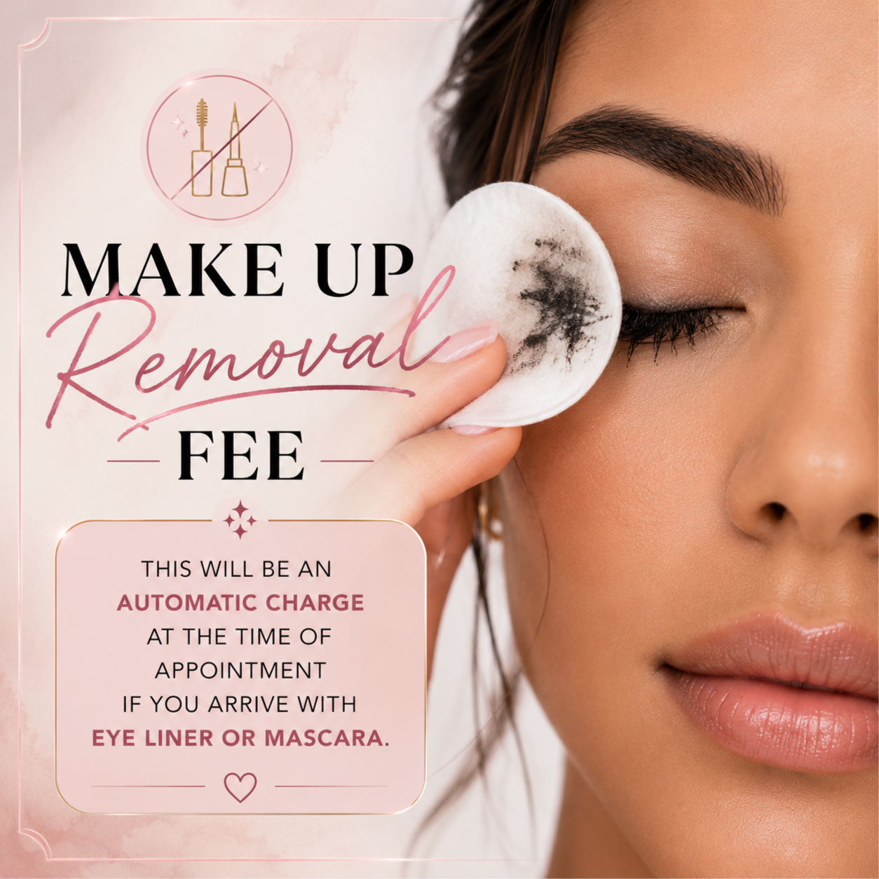 Makeup Removal Fee at Indigo Ink 210 in San Antonio, TX