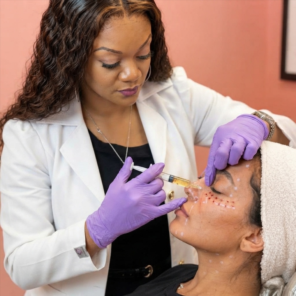 PRP UNDER EYE at Beauty Vibes Studio’s in Fayetteville, TN