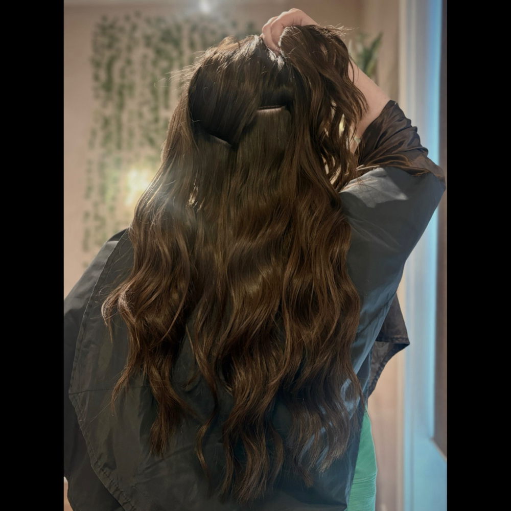Extensions – 2 Row Install at Amelia Hairart in Indianapolis, IN