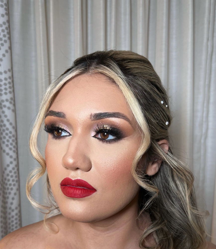 Glam Bridal Makeup & hair