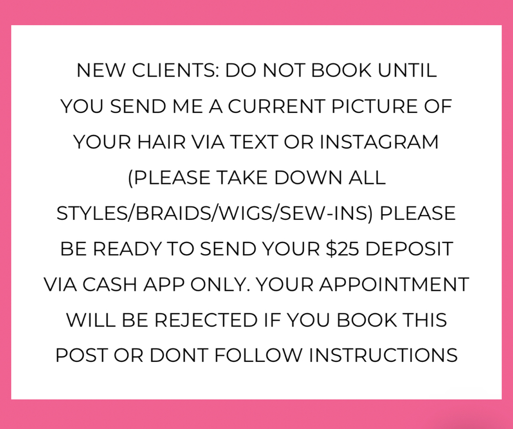 New Clients Please Read