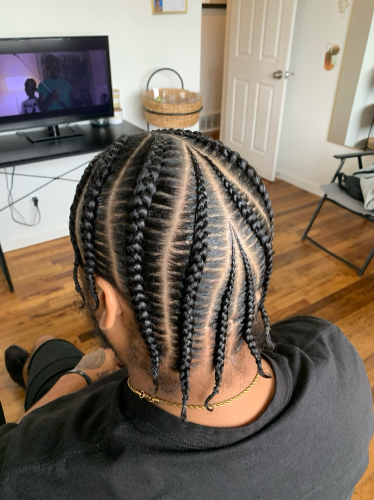 Mens Braids Simple