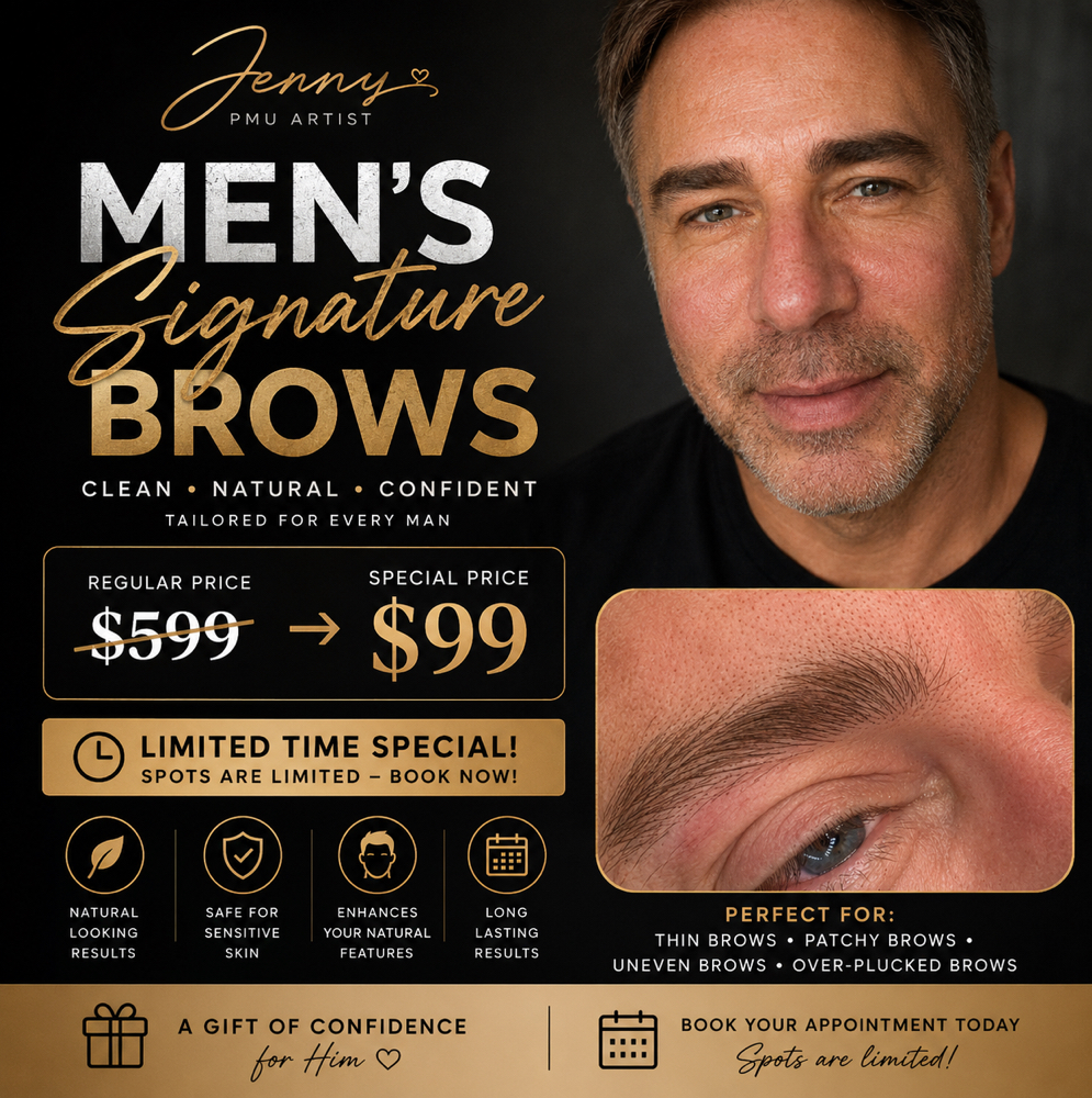 MEN'S SIGNATURE BROWS at Blink By Jenny lashes & brows studio in Jacksonville, FL
