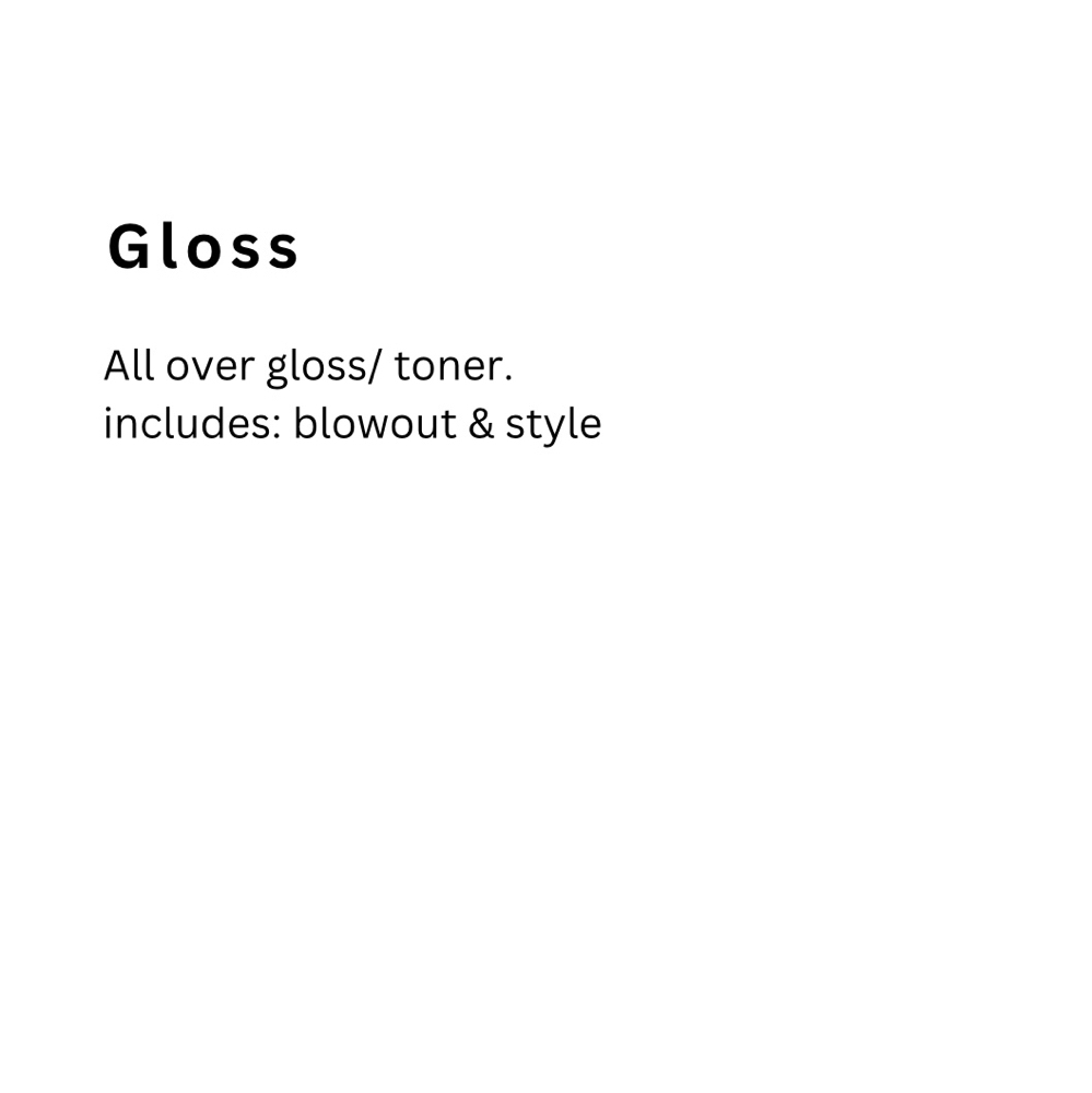 Gloss/toner & Style